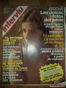 Coleccionismo de revista Interviú: INTERVIU 1980 Victoria Abril, Matanza de Atocha, Terrorismo, Ultras, Conspiración Espias Espionaje